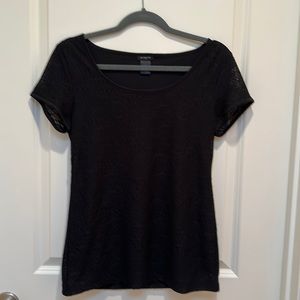 Ann Taylor Lace Short Sleeved Top